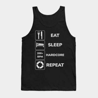 Eat Sleep Hardcore Repeat! Tank Top